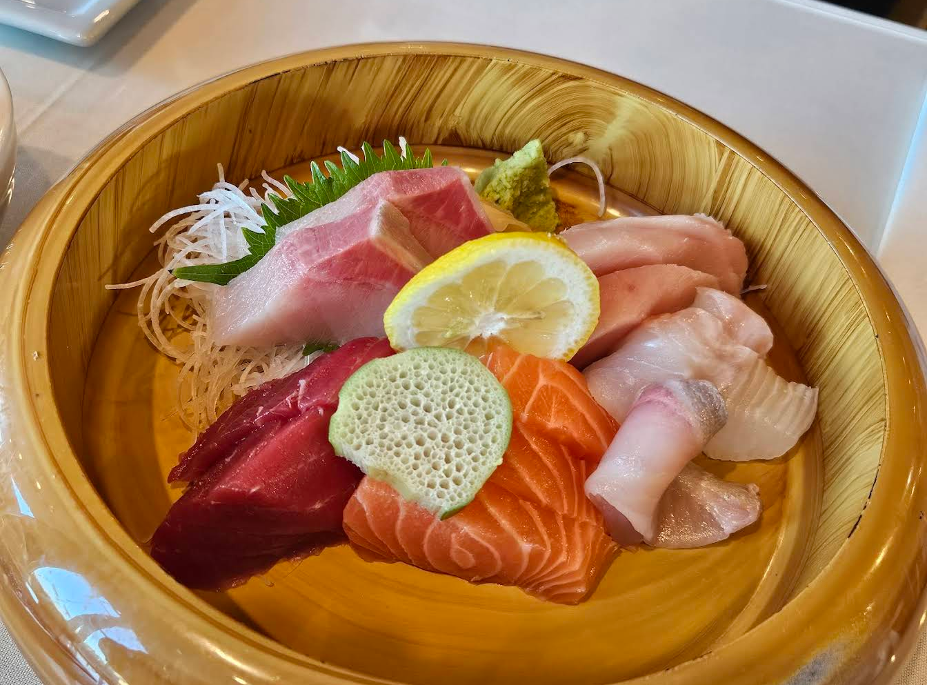 A platter of assorted sashimi at I Love Sushi.