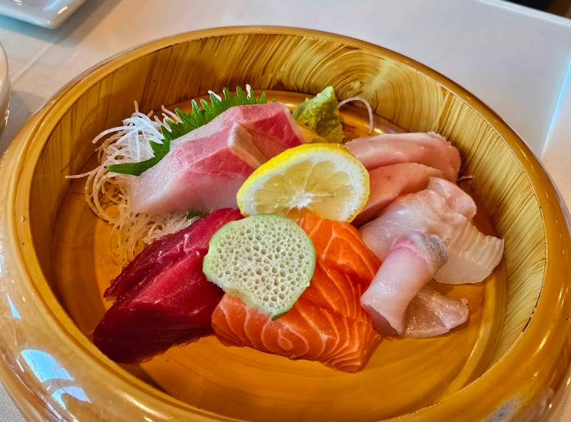 A platter of assorted sashimi at I Love Sushi.
